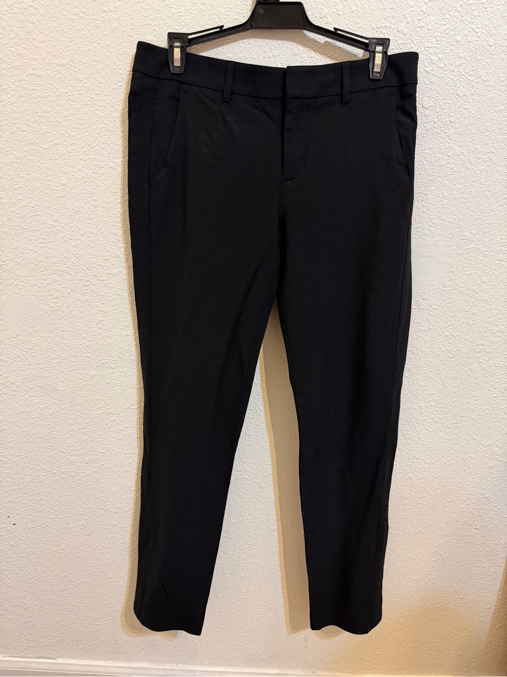 Vince Men's Black Tailored Dress Pants casual office 96%wool formal waist